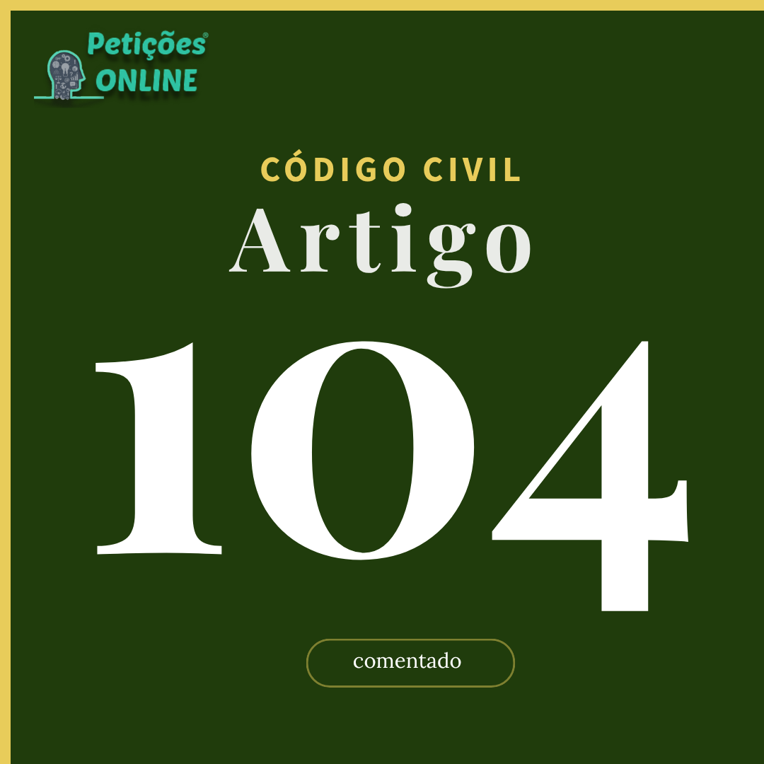 CC Art 104 Comentado