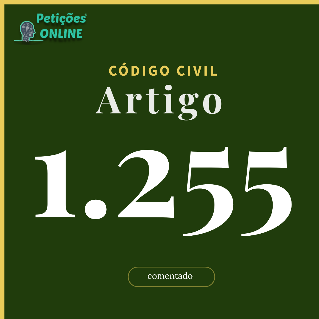 CC Art 1255 Comentado
