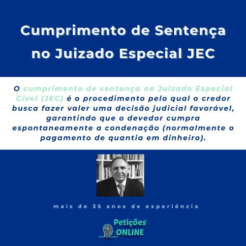 Cumprimento de Sentença no Juizado Especial JEC