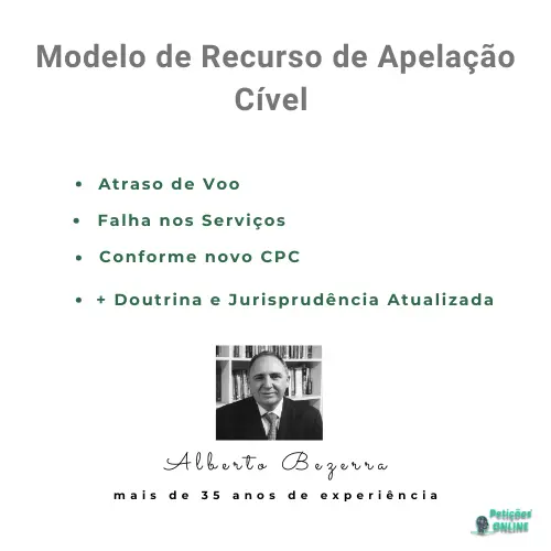 Modelo de Recurso de Apela&ccedil;&atilde;o C&iacute;vel