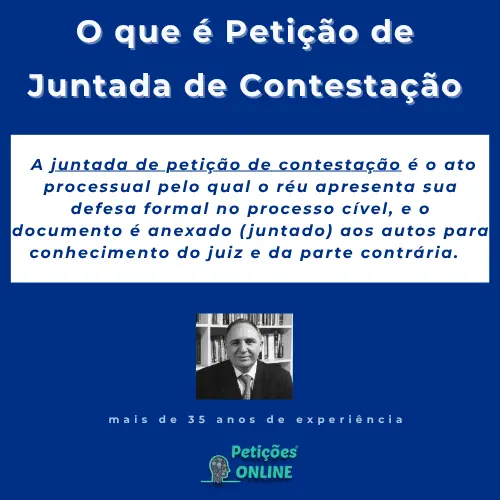 Petição de Juntada de Contestação, Significado
