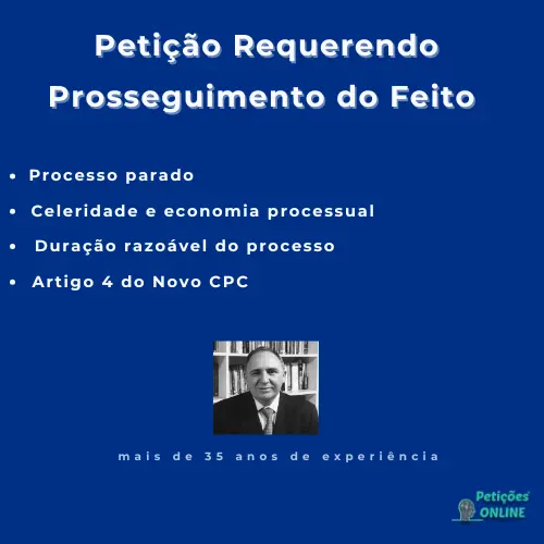 Autor Peti&ccedil;&otilde;es Online - Peti&ccedil;&atilde;o requerendo agilidade no processo