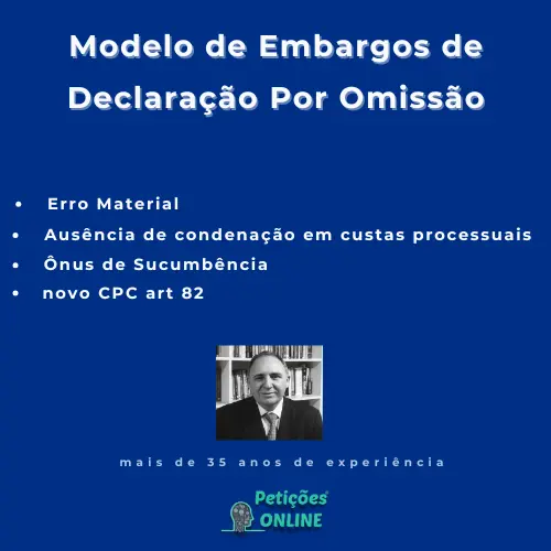 Autor Peti&ccedil;&otilde;es Online&reg; Embargos Declara&ccedil;&atilde;o Custas Processuais
