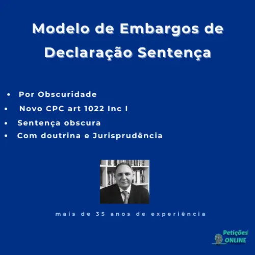 Autor Peti&ccedil;&otilde;es Online&reg; - Embargos de Declara&ccedil;&atilde;o Obscuridade