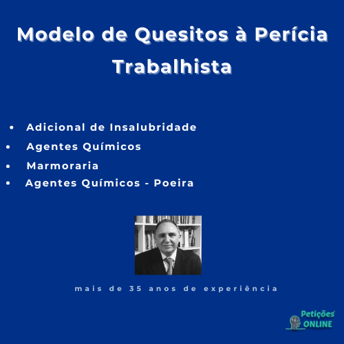 Autor Peti&ccedil;&otilde;es Online&reg; - Quesitos Insalubridade Marmoraria