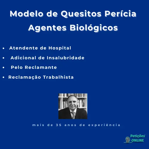 Autor  Peti&ccedil;&otilde;es Online&reg; Quesitos Insalubridade Hospital