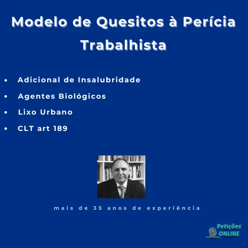 Autor Peti&ccedil;&otilde;es Online&reg; - Quesitos Insalubridade Lixo Urbano