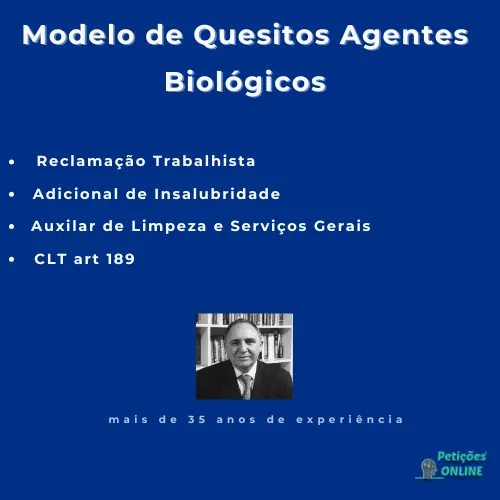 Autor Peti&ccedil;&otilde;es Online&reg; - Quesitos Per&iacute;cia Agentes Biol&oacute;gicos