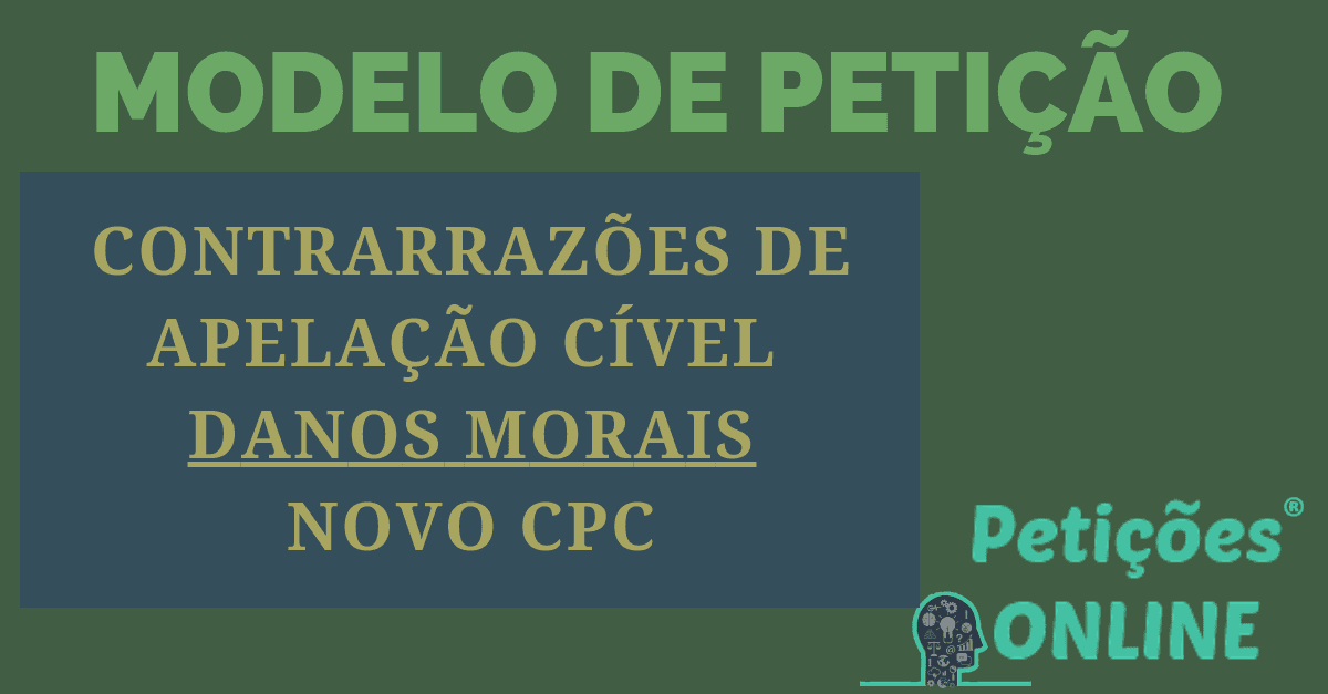 Modelo Recurso de Apelação - Defesa em pedido de extinção do