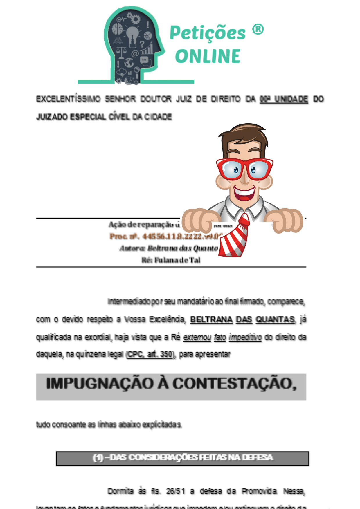 Modelo De Carta De Preposto Juizado Especial