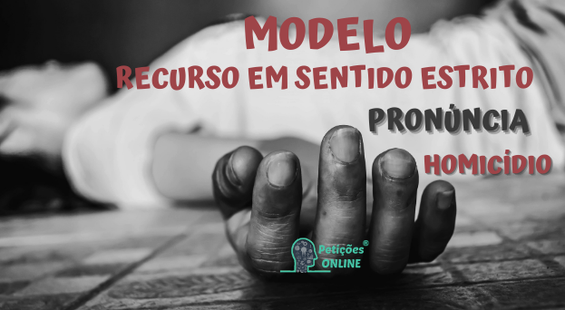 Modelo Recurso em Sentido Estrito - Penal - Acidente de trânsito com morte