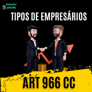 Tipos de empresários - Art 966 CC